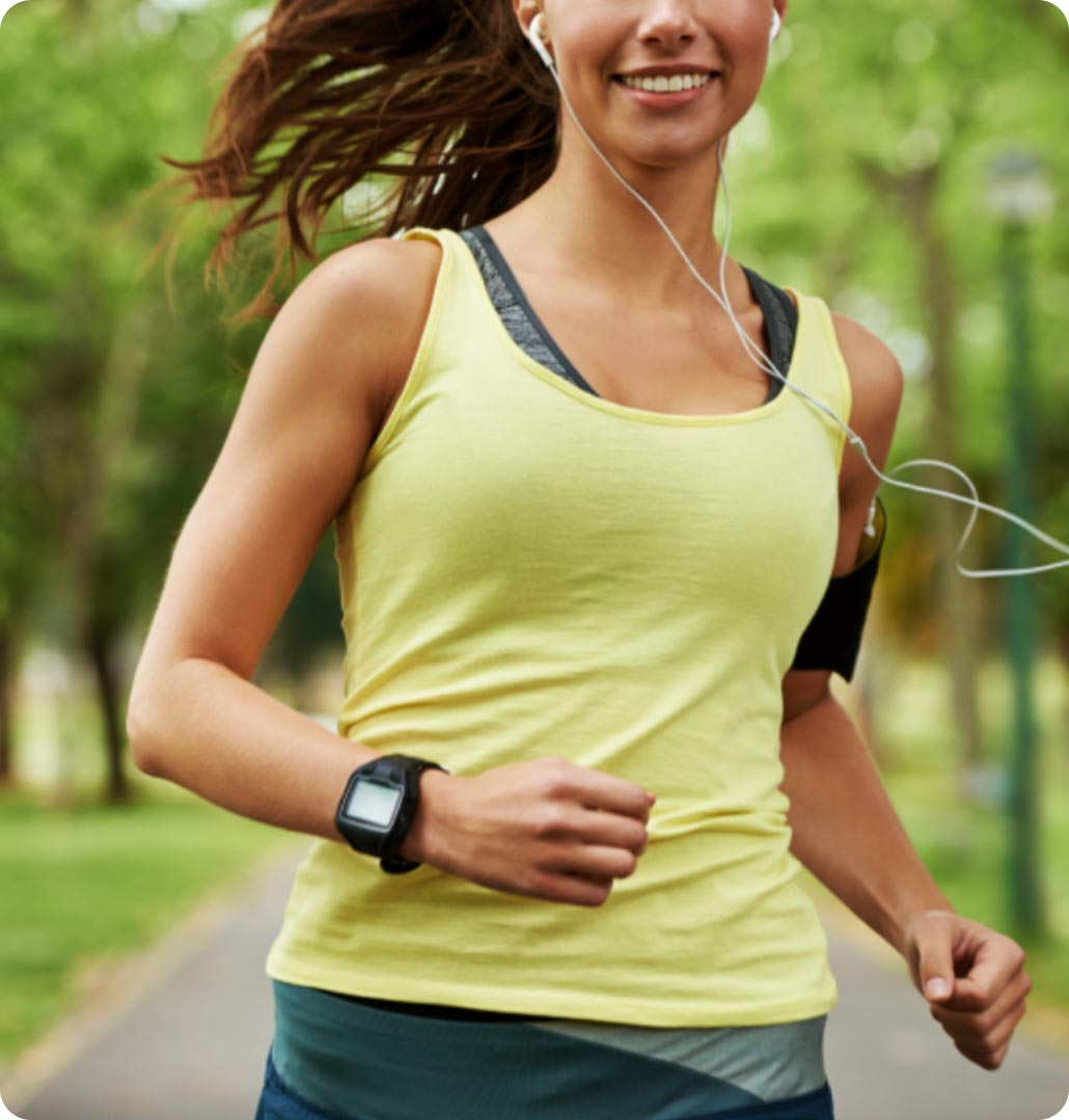 Running with wearable tech