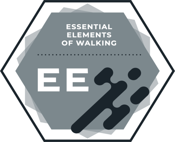 Badge for the Essential Elements of Walking Gait course